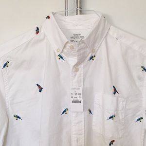 J. CREW CRITTER OXFORD COTTON SHIRT